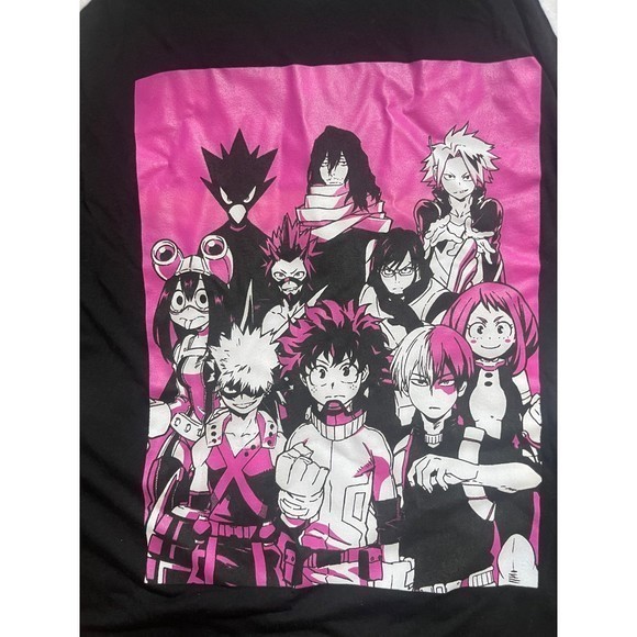 My Hero Academia Pink Group Portrait Womens Sz 2XL - Picture 4 of 7